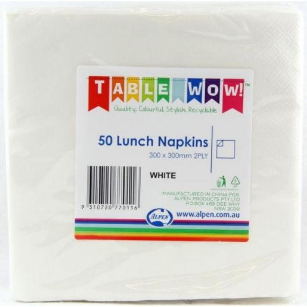 Picture of White Lunch Napkin